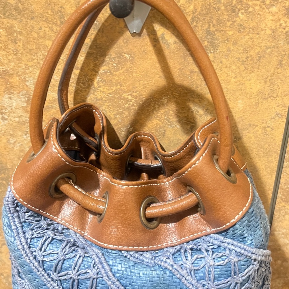Tommy Hilfiger Denim Draw string Double Handbag. - Picture 12 of 16